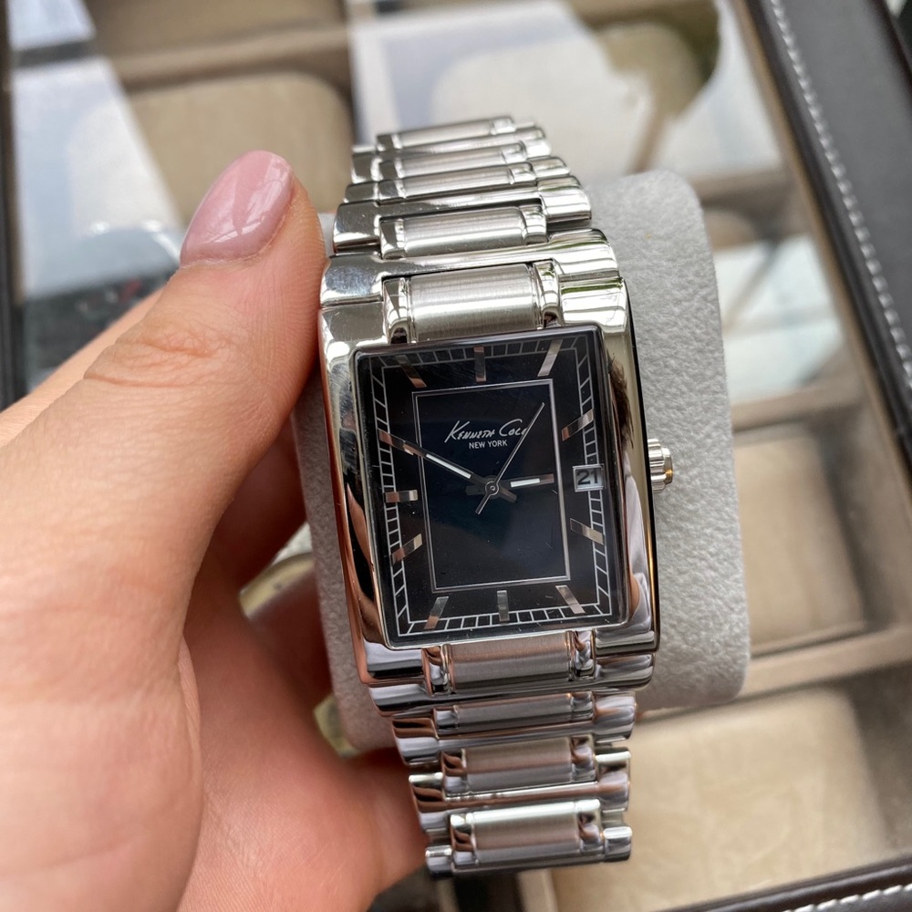 kenneth cole silver watch